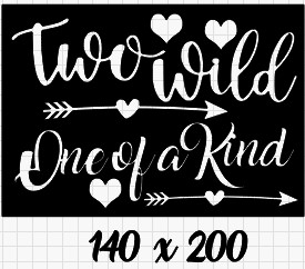 Two wild ,one of a kind 140 x 200mm ,min buy 3